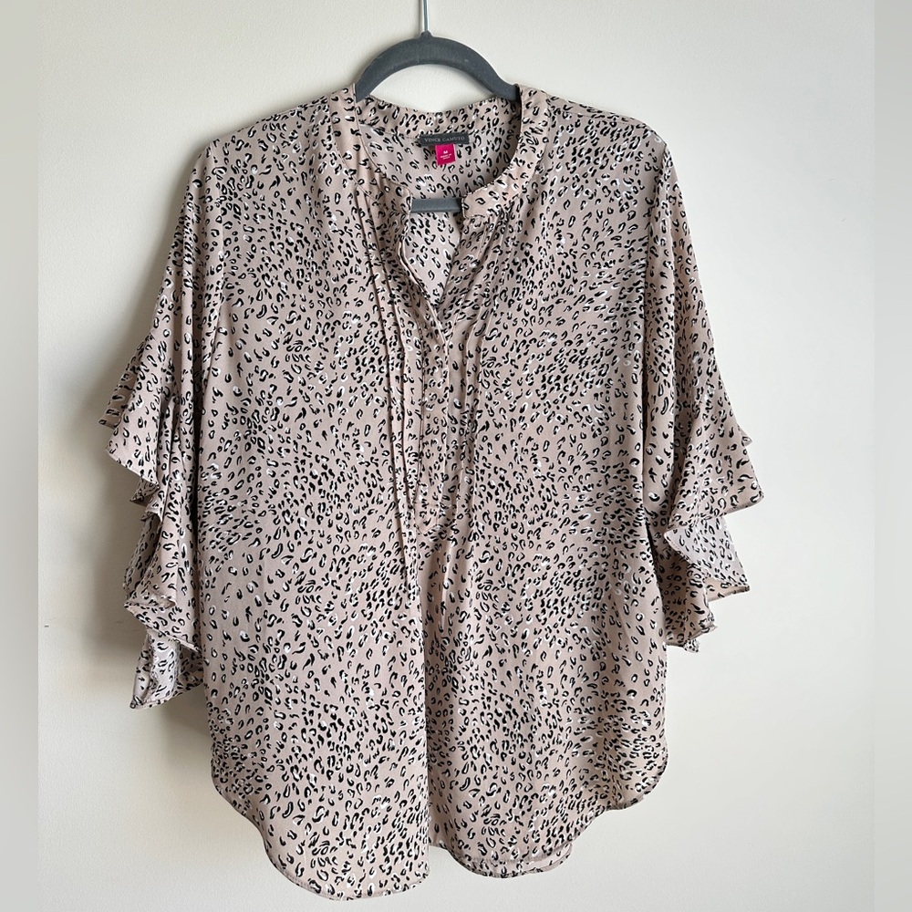 Vince Camuto Cheetah Print Blouse
